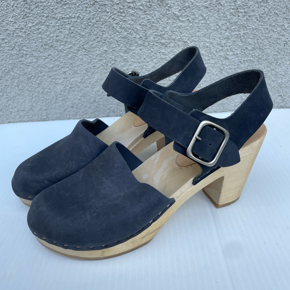 Bryr Emma Clogs in Ink High Heel